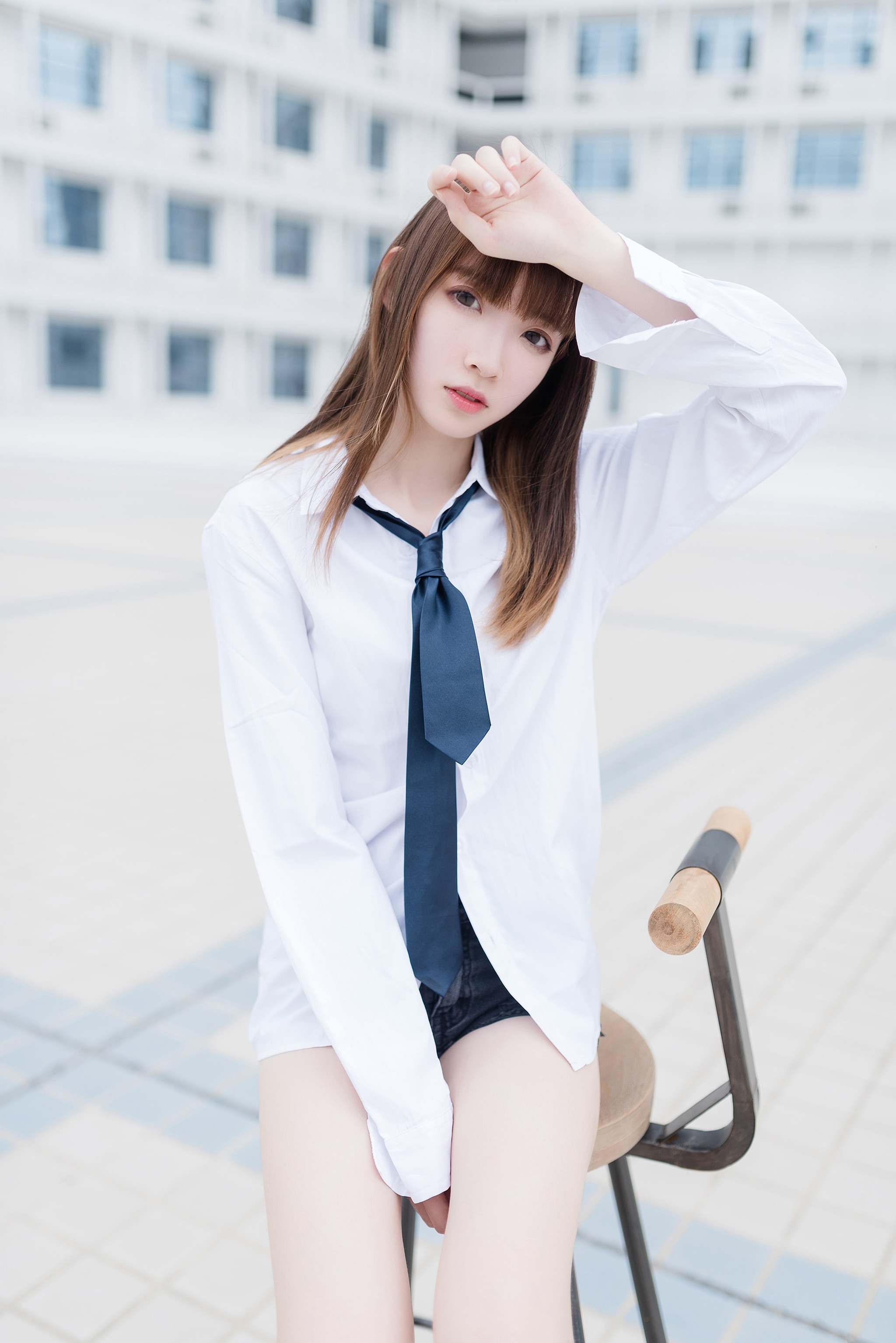 祖木子 - NO.005 裸脚白衬衫 · 足控福利 [46P]-XikXak